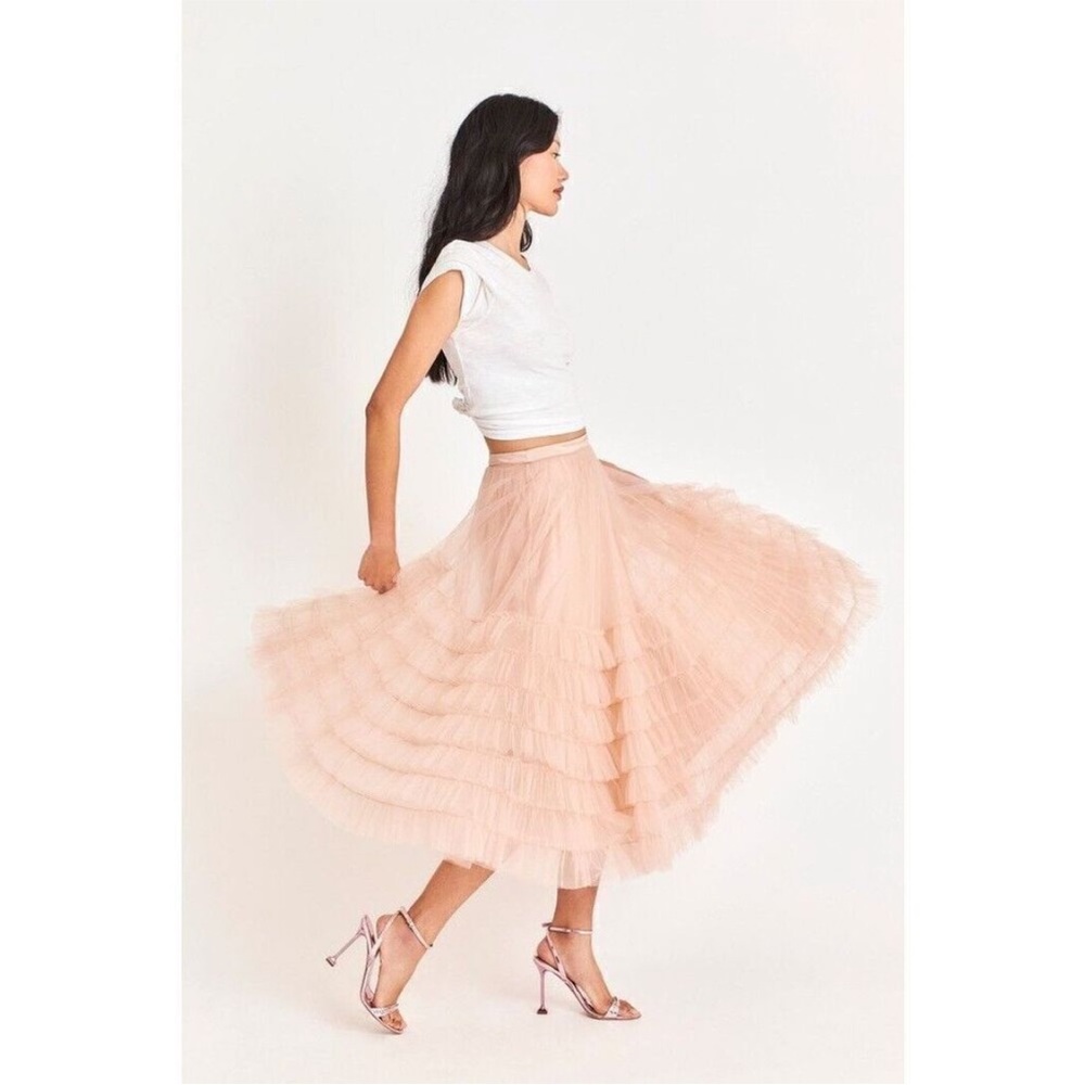 LOVESHACKFANCY TULLE SKIRT - Picture 5 of 10